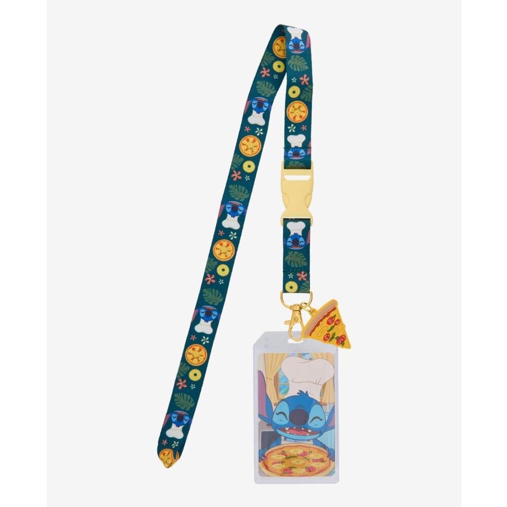 Loungfly Disney Lilo & Stitch Pizza Stitch Lanyard NWT